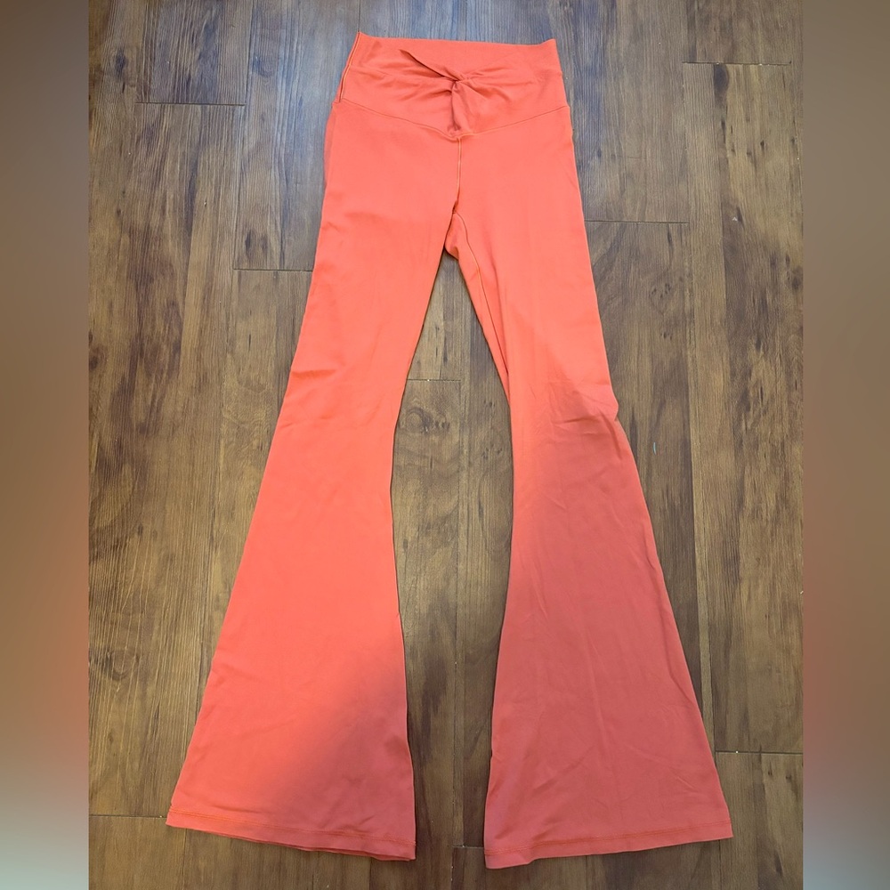 Aerie Orange Flare Pants